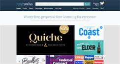 Desktop Screenshot of fontspring.com