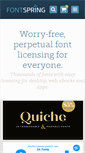 Mobile Screenshot of fontspring.com